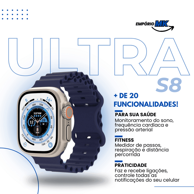 SmartWatch S8 Ultra™ - Empório MK