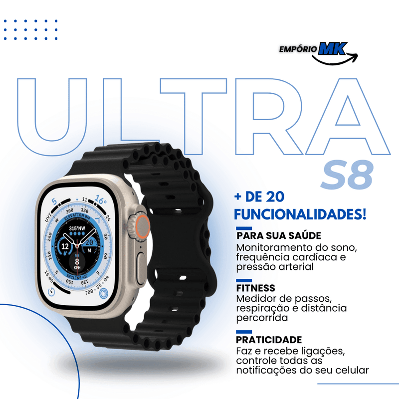 SmartWatch S8 Ultra™ - Empório MK