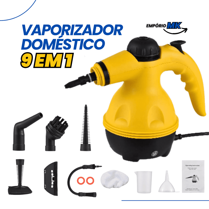 Vaporizador Doméstico 9 em 1 - Máquina a Vapor de Alta Temperatura Empório MK