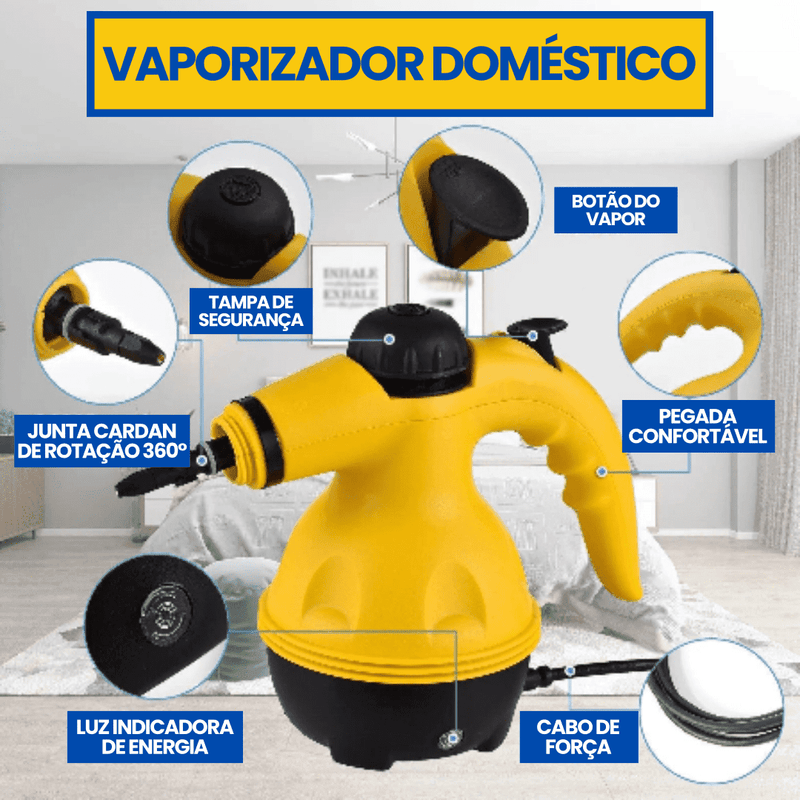 Vaporizador Doméstico 9 em 1 - Máquina a Vapor de Alta Temperatura Empório MK