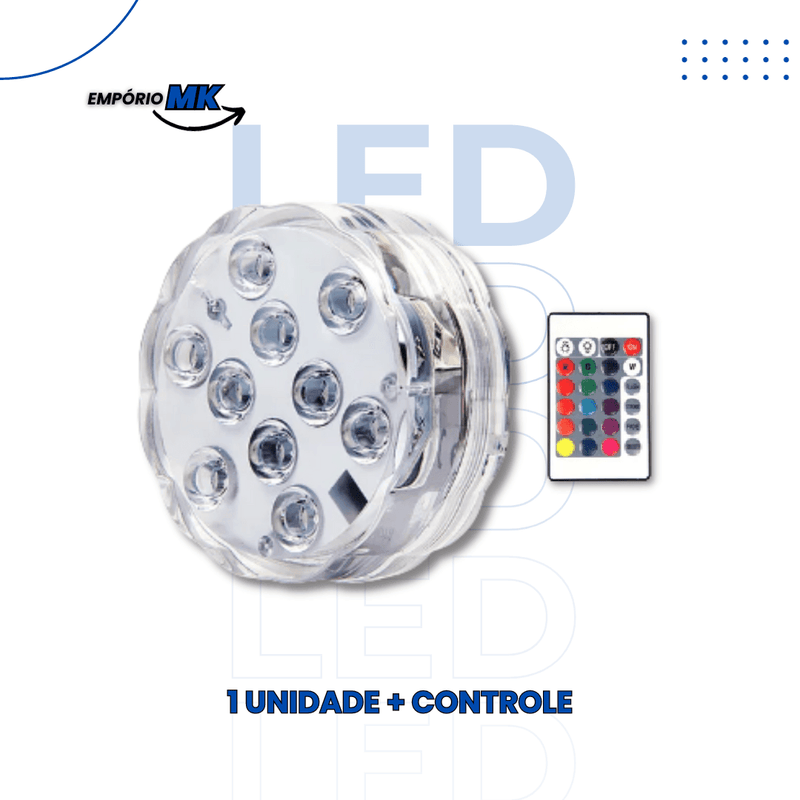 Lâmpada LED Subaquática - 100% Aprova d'água [COMPRE 2 LEVE 3] Empório MK