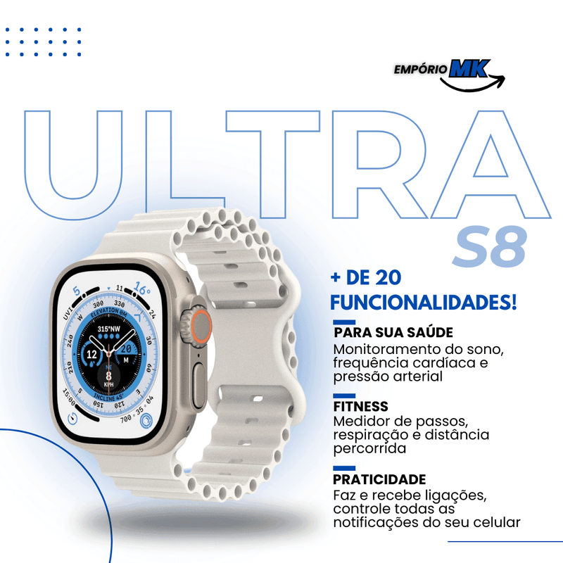 SmartWatch S8 Ultra™ - Empório MK