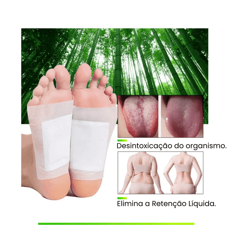 Kit Adesivo Detox - Elimina Dores e Inchaços - 100% Natural - Empório MK