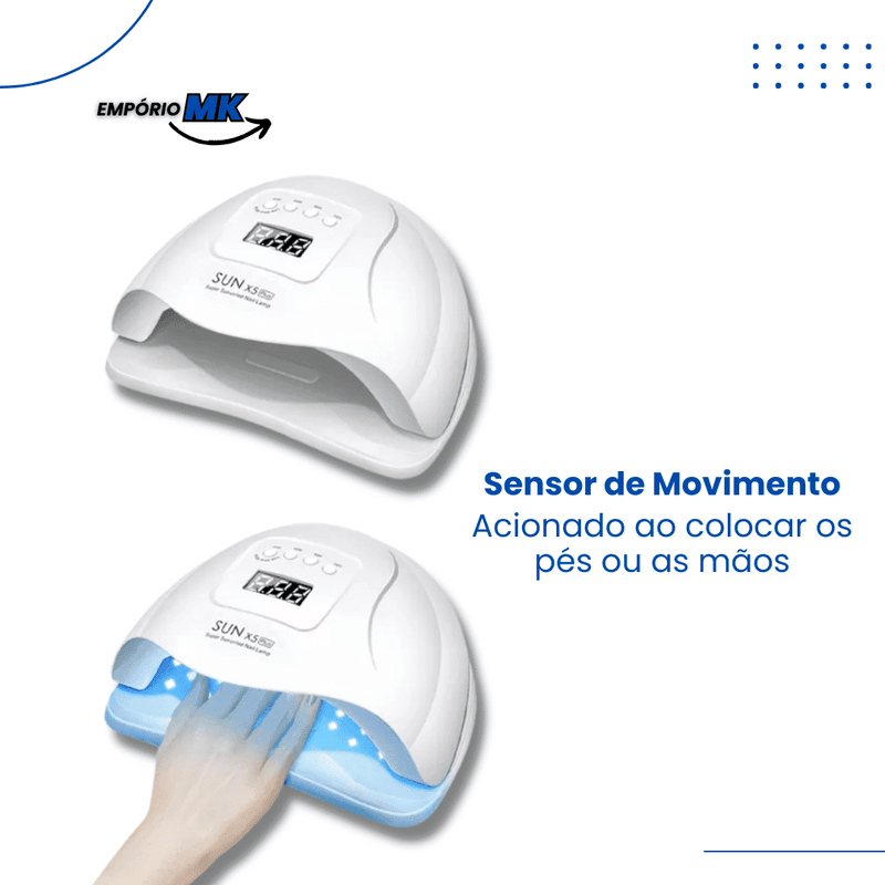 Lâmpada LED e UV - Secadora de unhas em gel com Sensor de Movimento - Empório MK