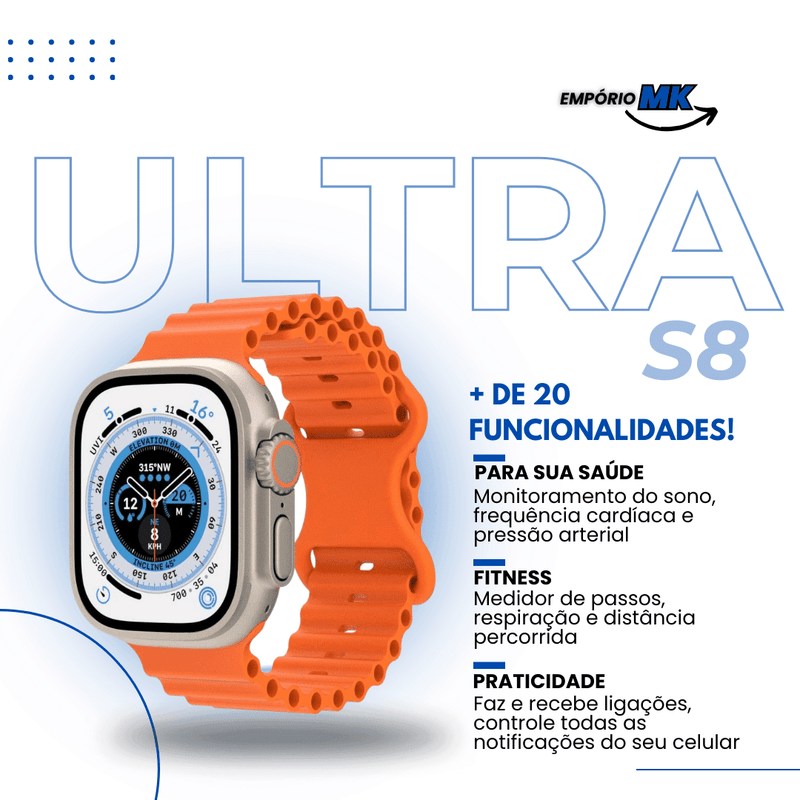 SmartWatch S8 Ultra™ - Empório MK