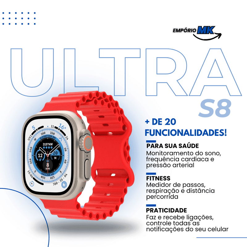 SmartWatch S8 Ultra™ - Empório MK