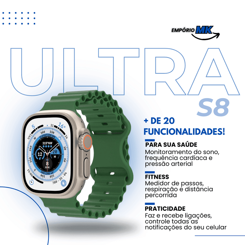 SmartWatch S8 Ultra™ - Empório MK