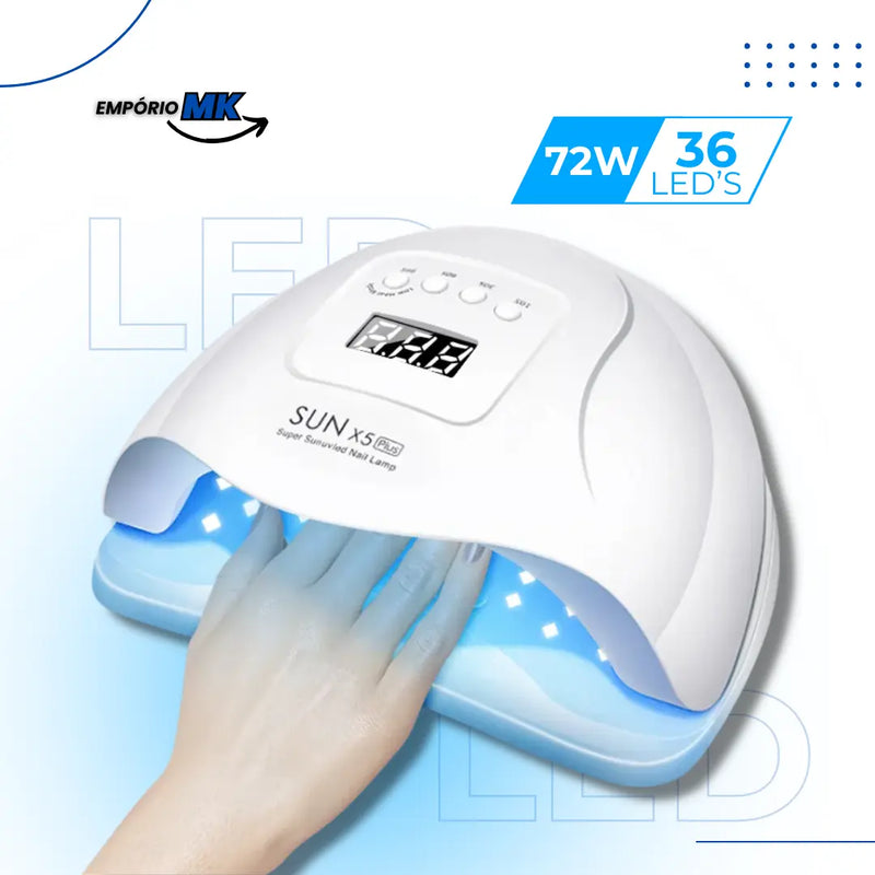 Lâmpada LED e UV - Secadora de unhas em gel com Sensor de Movimento