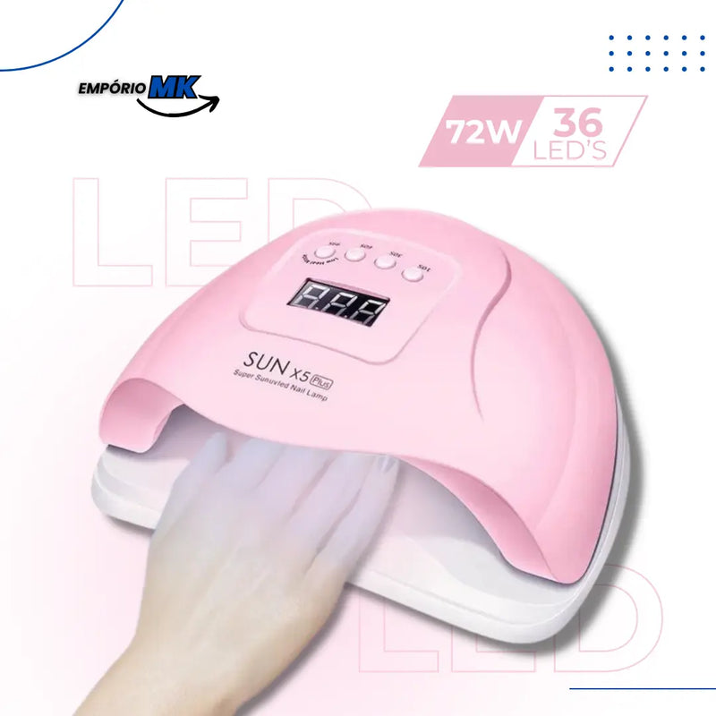 Lâmpada LED e UV - Secadora de unhas em gel com Sensor de Movimento