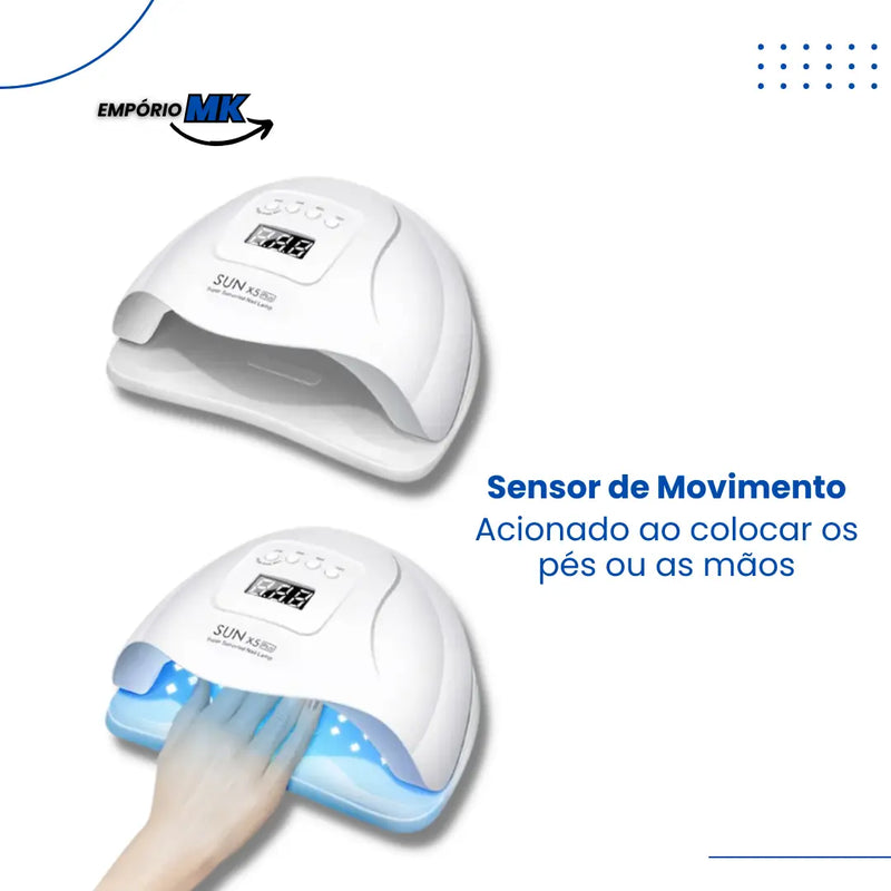 Lâmpada LED e UV - Secadora de unhas em gel com Sensor de Movimento